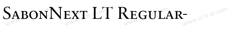 SabonNext LT Regular字体转换